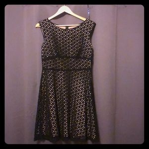 Loft Eyelet Overlay Dress